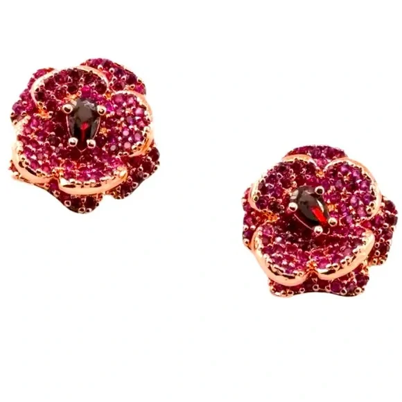 KATE SPADE ♠️ NEW YORK 🌹 Rosy Stud Earrings - Picture 5 of 8